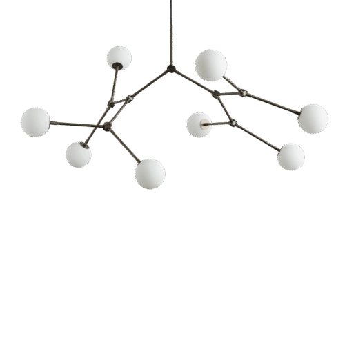 Alternative view of Drop Chandelier Bulp Grey van 101 Copenhagen