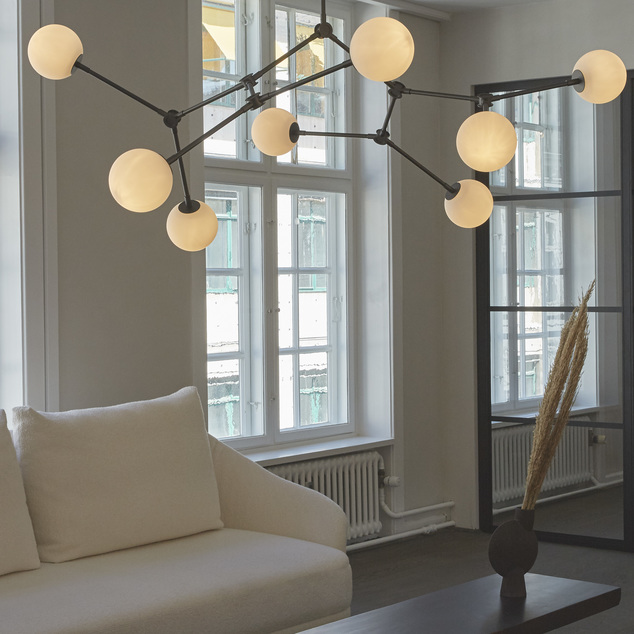 Drop Chandelier Bulp Grey van 101 Copenhagen - Afbeelding 3
