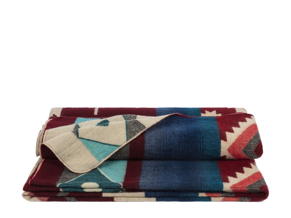 Native Plaid Wine Red van Alpaca Loca - Afbeelding 2