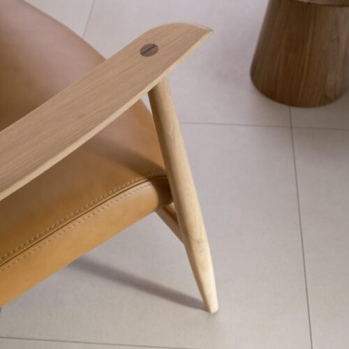 Gazzda Aska Lounge Chair eikenhout - Afbeelding 7