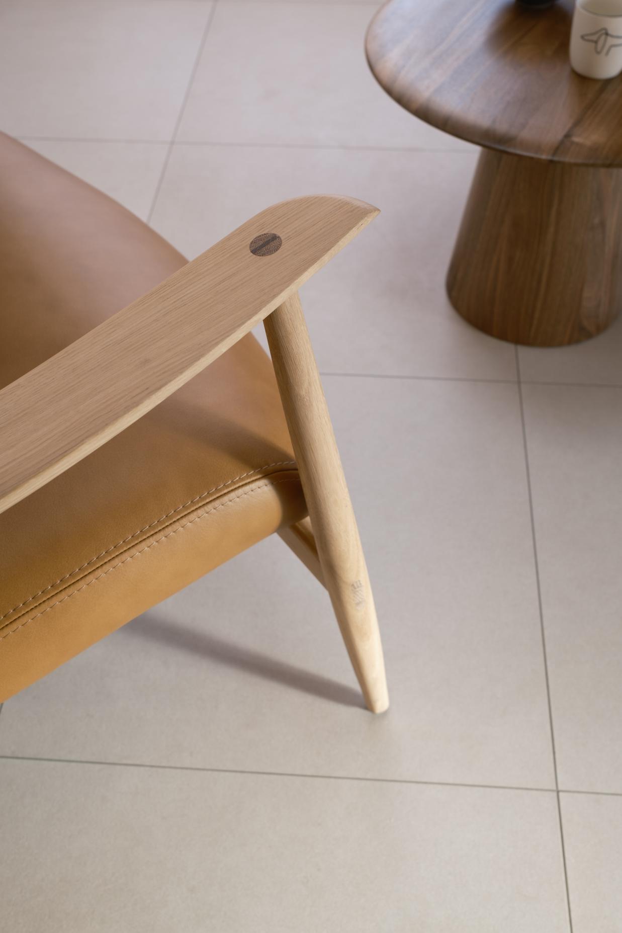 Gazzda Aska Lounge Chair eikenhout - Afbeelding 7