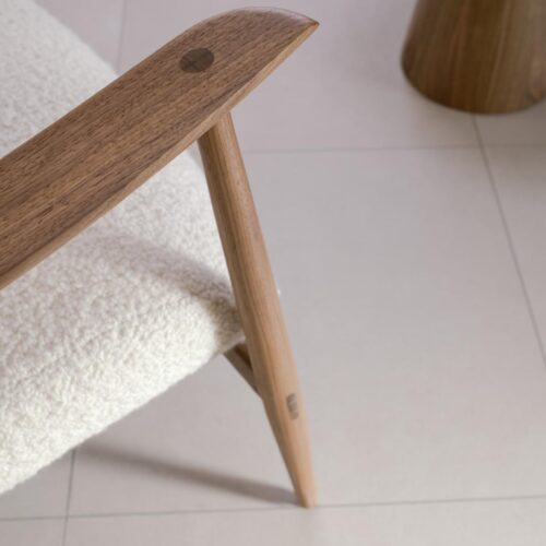 Gazzda Aska Lounge Chair notenhout - Afbeelding 3