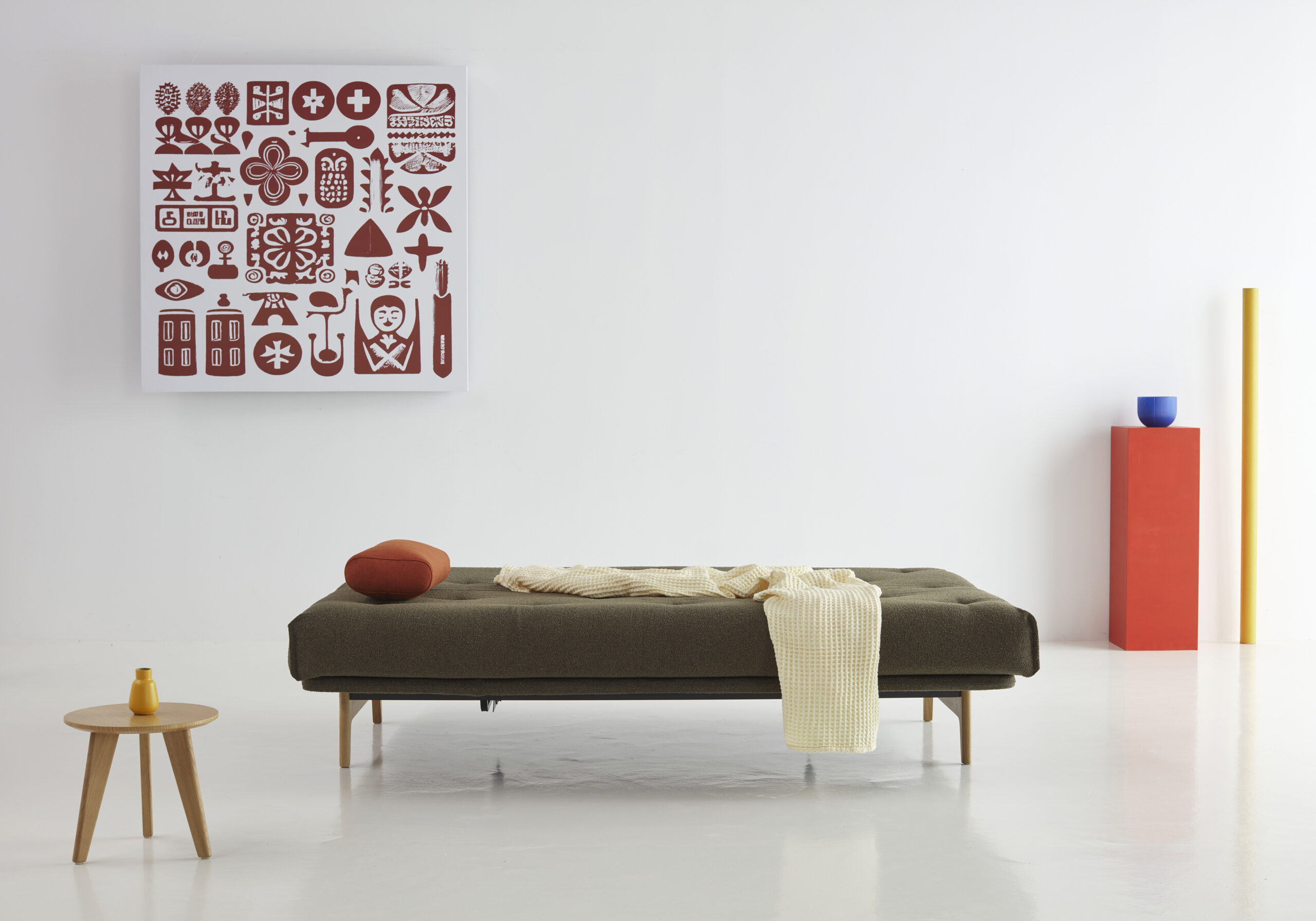 Slaapbank Aslak 140 Classic Mattress van Innovation Living - Afbeelding 3