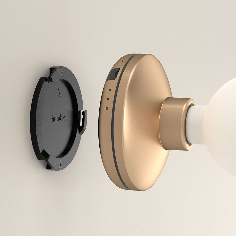 Bee Black Smoked Wireless Wall Light van Humble Lights - Afbeelding 5