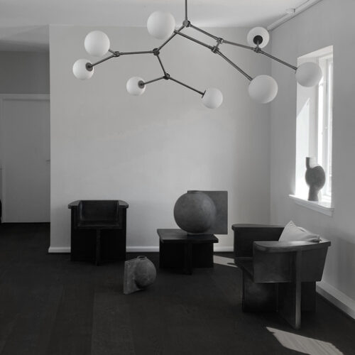 Drop Chandelier Bulp Grey van 101 Copenhagen - Afbeelding 4