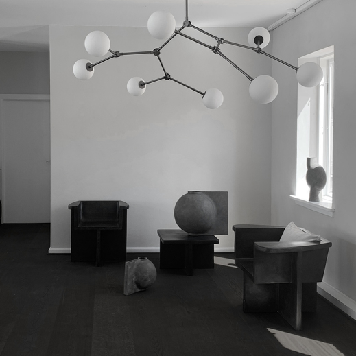 Drop Chandelier Bulp Grey van 101 Copenhagen - Afbeelding 4