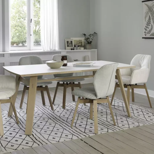 Mobitec Mood 99 eetkamerstoel met houten poten - Afbeelding 3