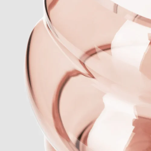 Muse Vase Clear Copper M van Fundamental Berlin - Afbeelding 5