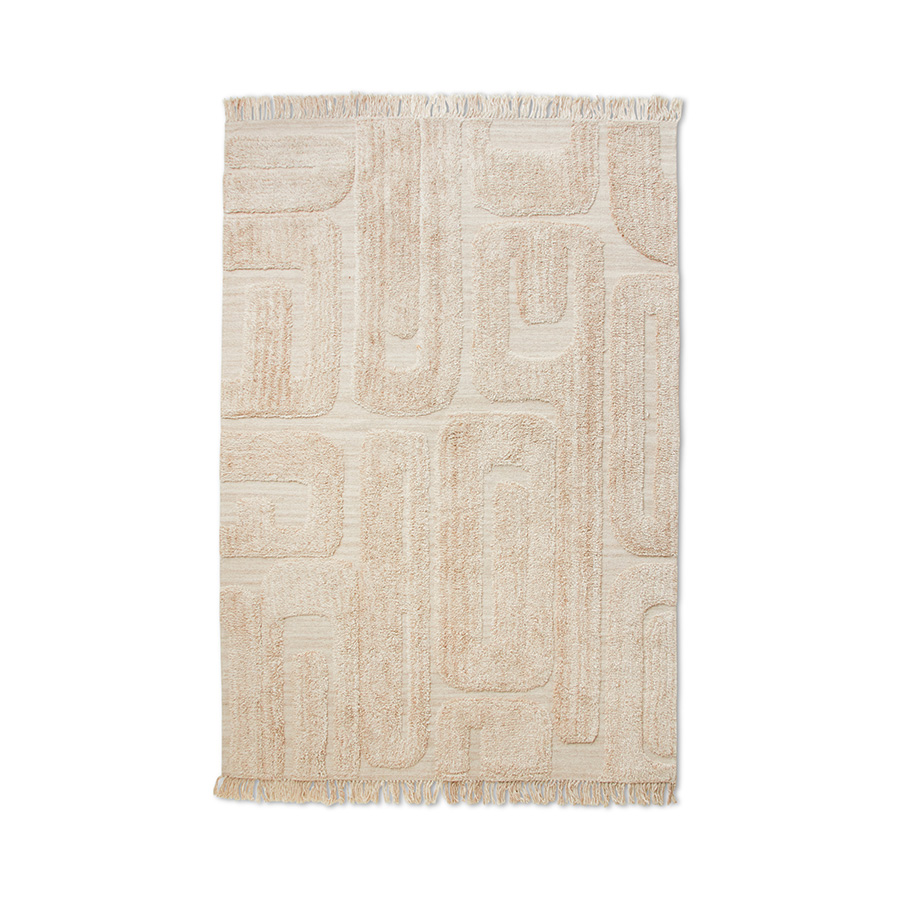 Tufted Rug Limestone 200 x 300 cm van HKliving