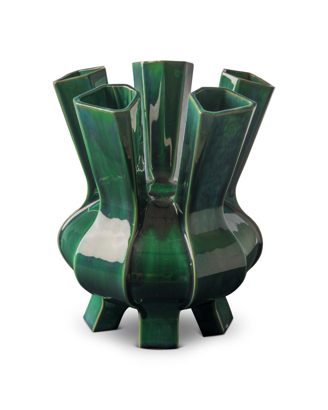 Puyi vaas Dark Green van Pols Potten