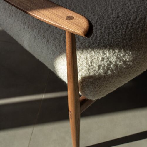 Gazzda Aska Lounge Chair notenhout - Afbeelding 4