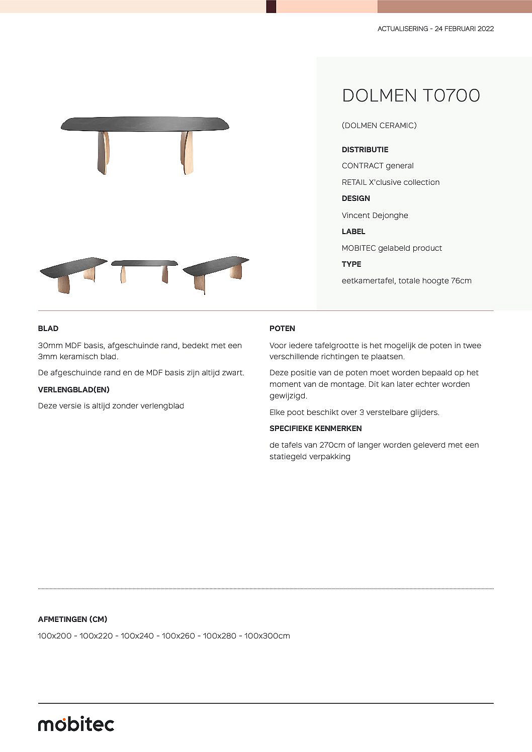 Dolmen tafel Ceramic van Mobitec - Afbeelding 5