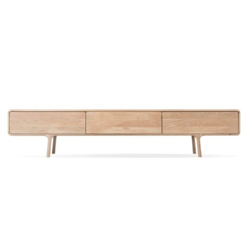 Alternative view of Gazzda Fawn lowboard 3 lades tv meubel eiken