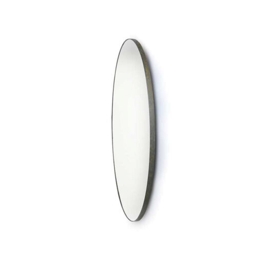 HKliving ronde spiegel 120 cm zwart metalen frame - SALE - Afbeelding 4