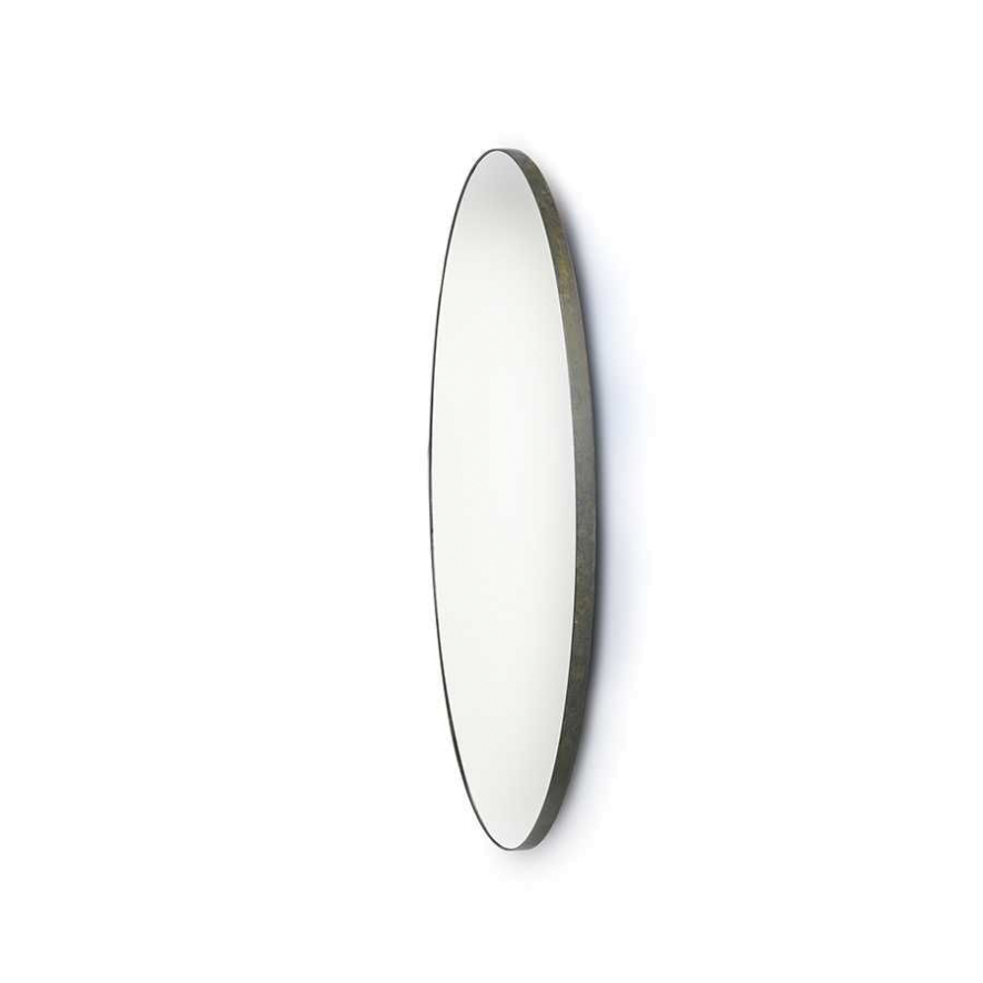 HKliving ronde spiegel 120 cm zwart metalen frame - SALE - Afbeelding 4