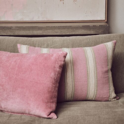 HKliving Velvet cushion rose - Afbeelding 2