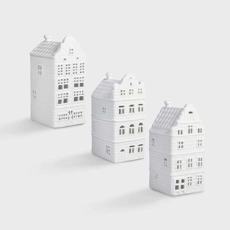 &Klevering Canal house waxinelichthouders – set van 3