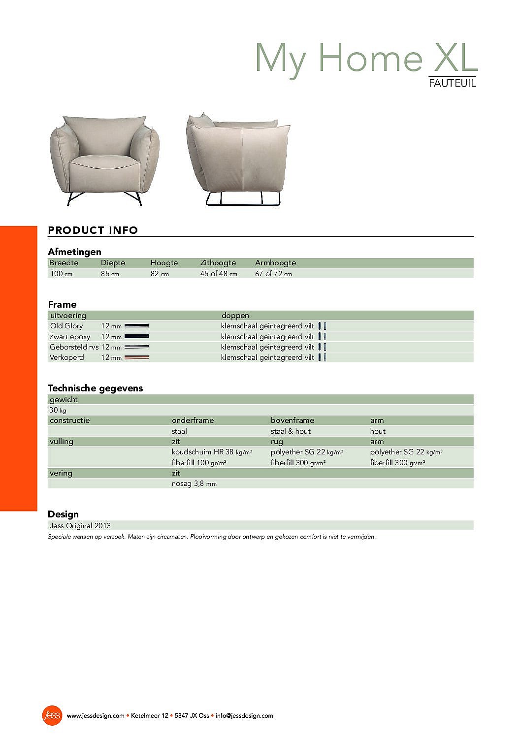 My Home XL fauteuil van Jess Design - Afbeelding 3