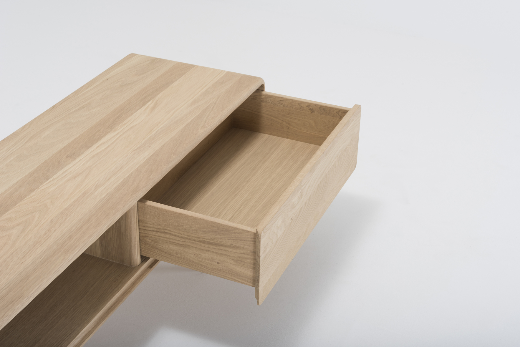 Gazzda Fawn Lowboard tv kast 2 lades eiken - Afbeelding 5